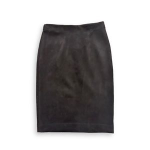 Philosophy - Faux Suede Black Pull-On Pencil Skirt - XS - NWOT
